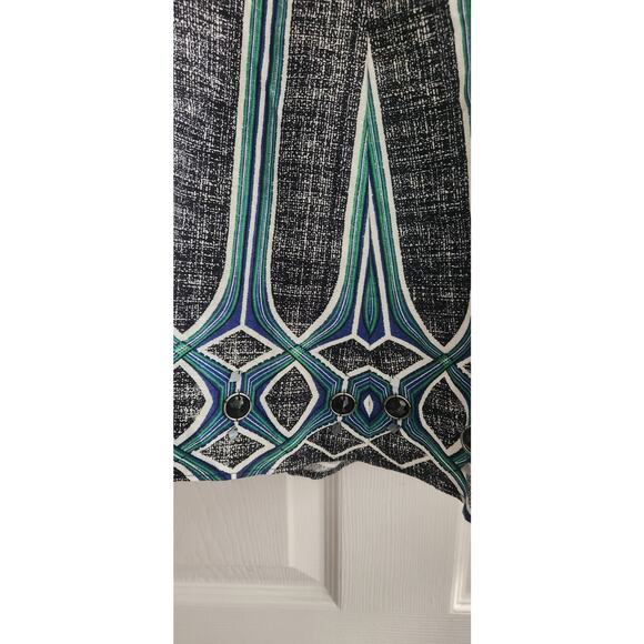 Beautiful Tahari Linnen And Cotton A Line Midi Skirt Sz 8 - Picture 2 of 8